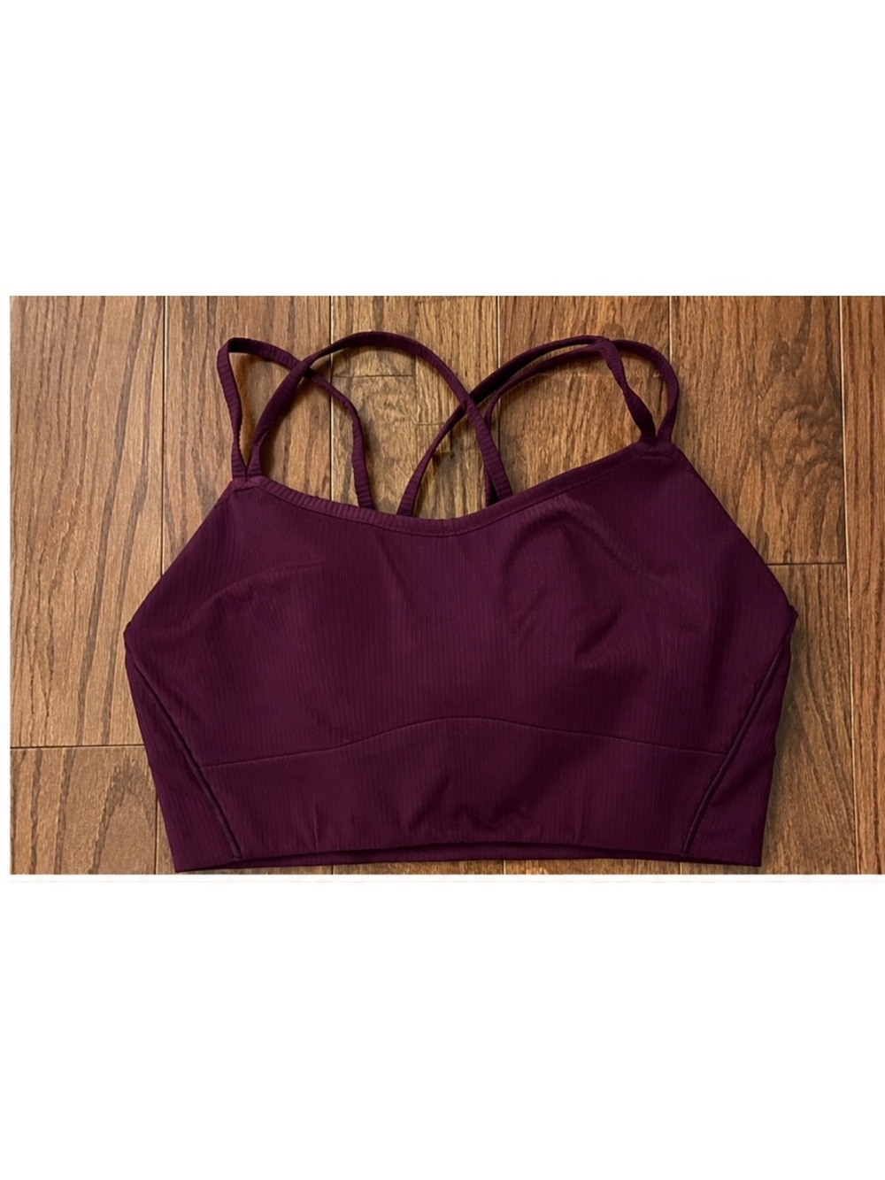 lululemon athletica Double-Strap Longline Bralette - Plum